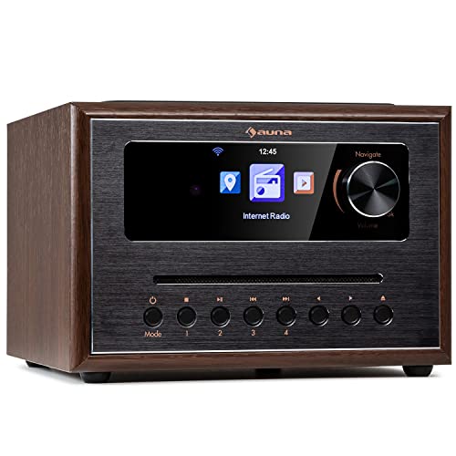 Auna Silver Star Radio, Internetradio mit CD Player, DAB Radio mit Bluetooth,...