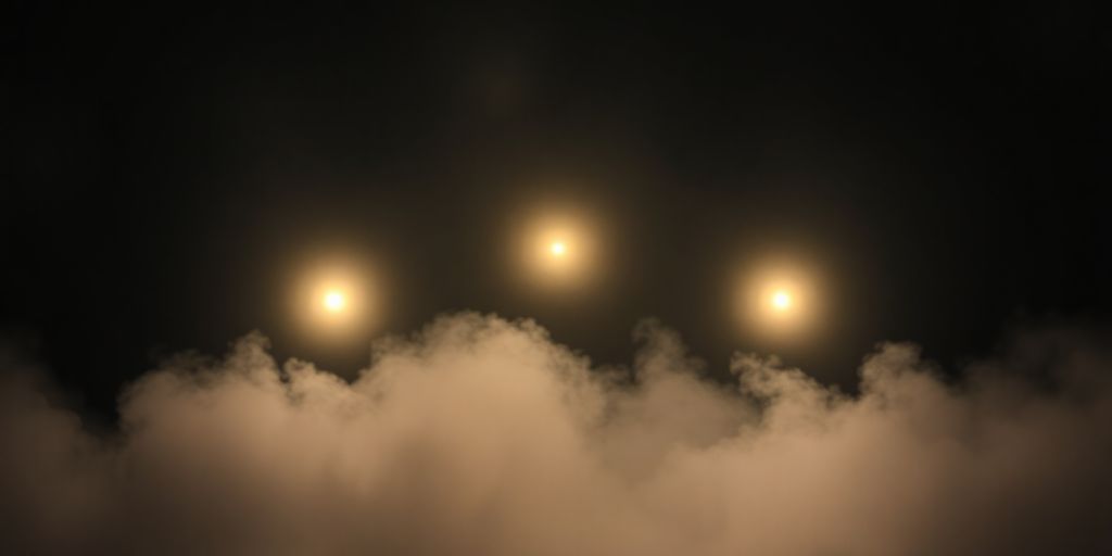 Drei Lichter in einem aufsteigenden Muster
