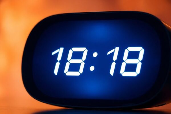 Uhr auf spirituellem Hintergrund